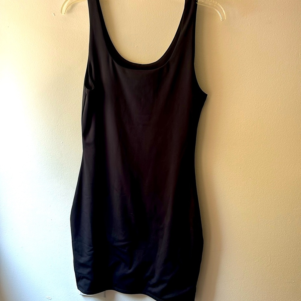Express black body contouring dress- M